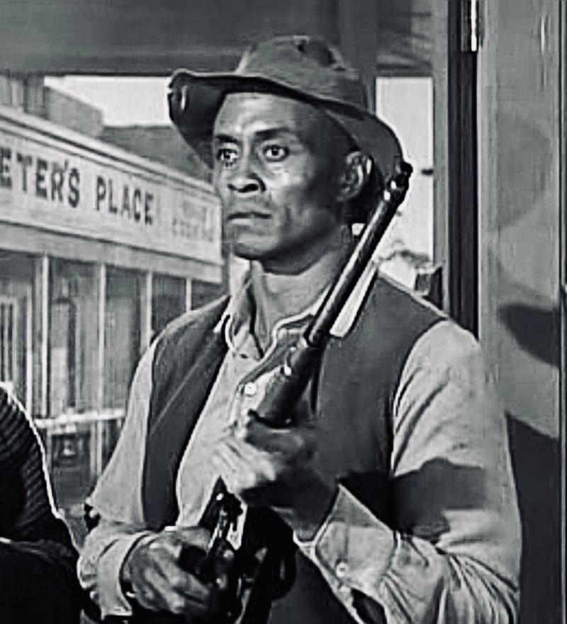baileymarkham's tweet image. Woody Strode #BOTD in THE MAN WHO SHOT LIBERTY VALANCE (1962) #classicstars #classicfilm