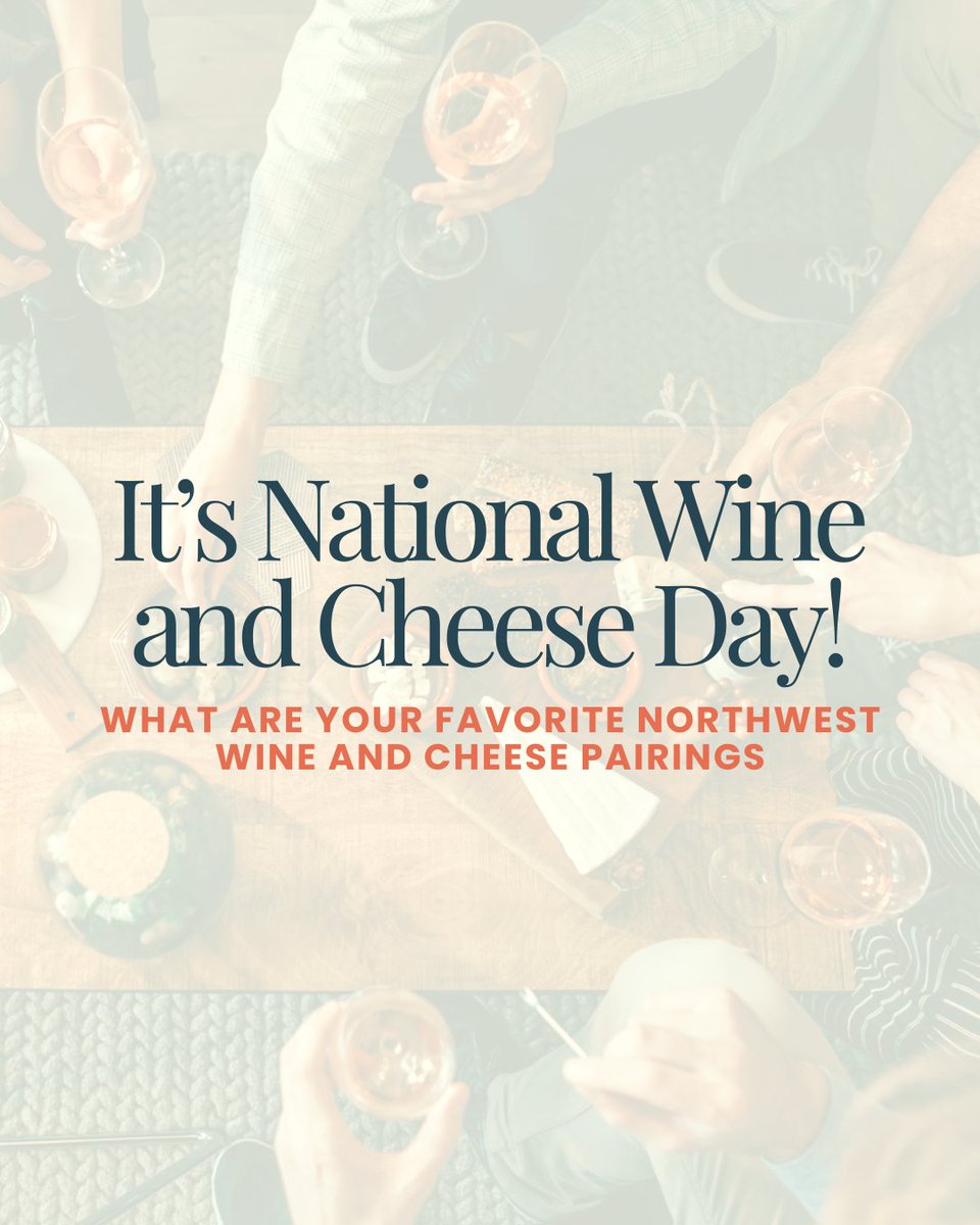 Northwest wine + local cheese = perfection! What’s your go-to pairing? Tag your favorites and share your delicious combos with us! Happy National Wine &amp; Cheese Day!

#nationalwineandcheeseday