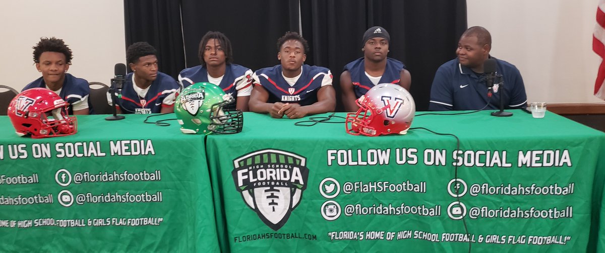 Dwight_XOS's tweet image. Props to Joshua Wilson of @FlaHSFootball for running the North Central Florida Media Day 2025! Pic 1 is HC Cornelius Ingram of the many State Champions Hawthrone Hornets. Pic 2 State Champion and shut out masters HC Jamie Rodgers Bradford Tornadoes. Pic 3 is Mark Whittemore HC…
