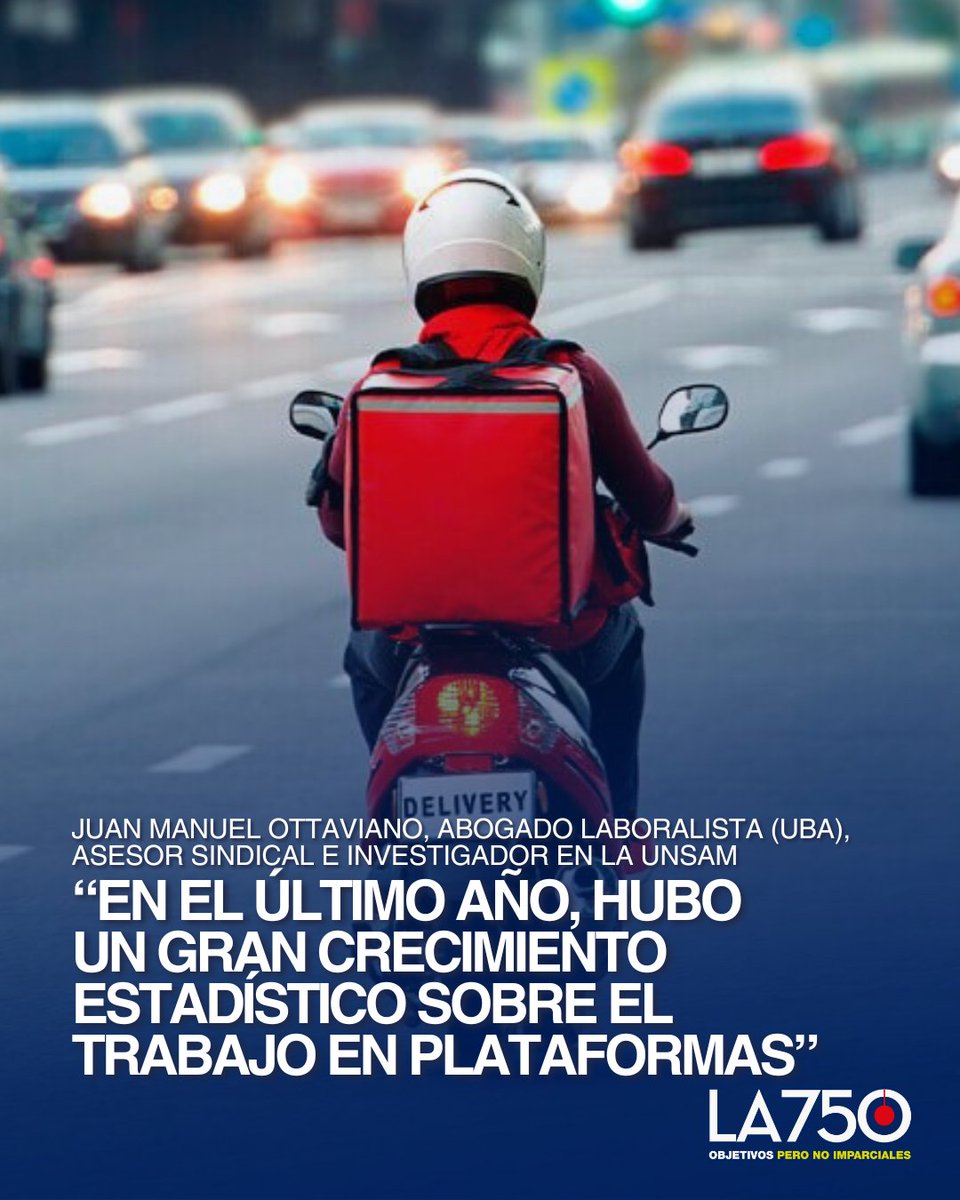 VHMok's tweet image. CRECE EL TRABAJO EN PLATAFORMAS DIGITALES 

Un informe del CETyD (EIDAES-UNSAM) sobre la actualidad del mercado laboral reveló un aumento del pluriempleo y la consolidación del monotributo como forma predominante de contratación.

&quot;Lo que viene creciendo es el trabajo en…