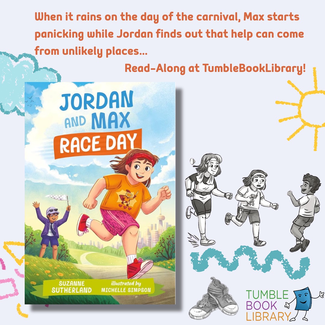 🏁New Read-Along!
Jordan and Max, Race Day by Suzanne Sutherland is now on TumbleBookLibrary!

Jordan’s ready for the race—until nerves, rain, and a rival test his courage. A story about friendship, resilience, and finding strength in unexpected places.

📖TumbleBookLibrary.com
