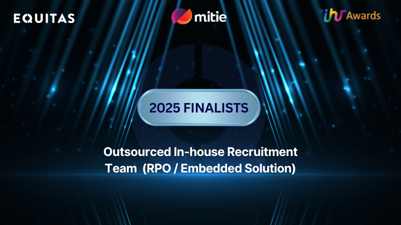 We are thrilled to announce Equitas and Mitie have been named finalists for Outsourced In-house Recruitment Team category at the IHR - In-house Recruitment Awards 2025 🎉

Looking forward to getting the team together to celebrate in November! 

#IHRA25 #Recruitment #Awards