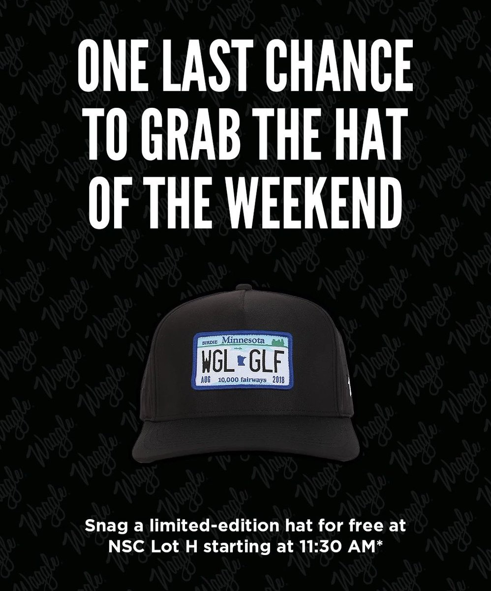 getyourwaggleon's tweet image. COME FIND US AT 11:30 CT 👀
Don’t miss out on this ultra-limited FREE Waggle hat #getyourwaggleon
📍 NSC Lot H, Blaine, MN