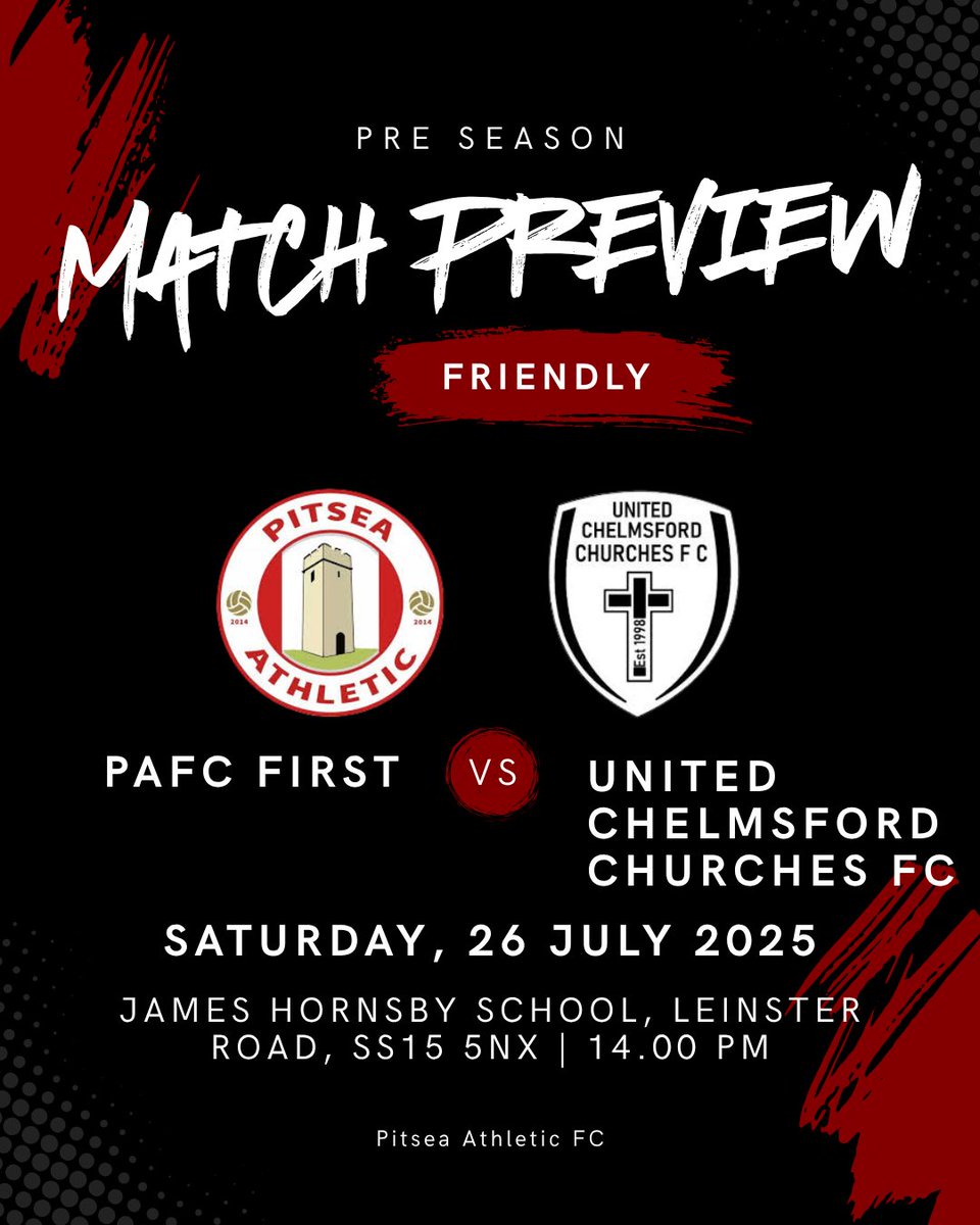 PitseaAFC's tweet image. Weekend Match Previews From All 3 of our Teams
🔴 FIRST TEAM
🔵 RESERVES
🟡 A TEAM
#COYP #PreSeason #pitseaathletic