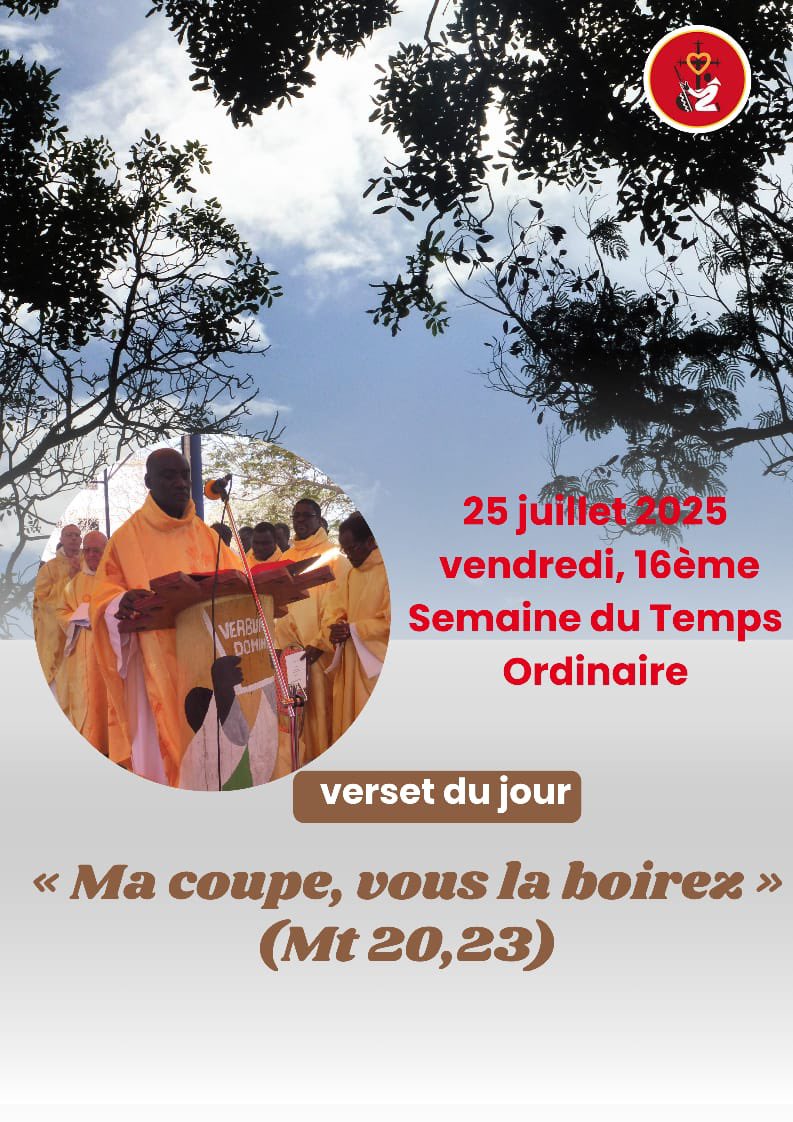 @abbayedekeurmoussa 
#keurmoussaabbey 
#keurmoussa 
#versetdujour 
« Ma #coupe, vous la boirez ; quant à siéger à ma droite et à ma gauche, ce n’est pas à moi de l’accorder ; il y a ceux pour qui cela est préparé par mon #Père. », Mt 20,23
#saintjacques 
#gaudiapacis