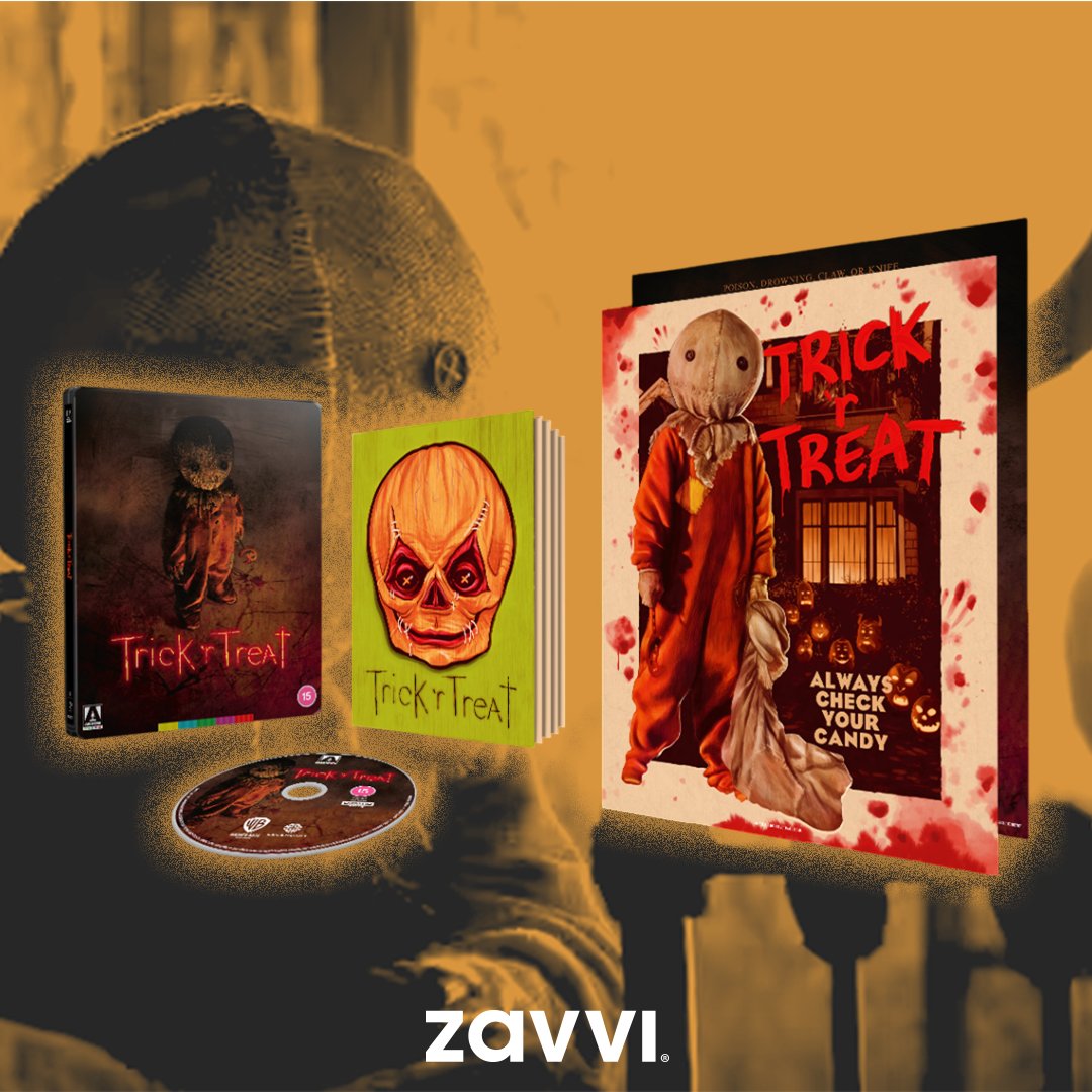 zavvi's tweet image. This isn&apos;t a Trick - a Zavvi Exclusive Steelbook is on the way!

Pre-order this limited-edition 4K of the modern Halloween classic TRICK&apos;r&apos;TREAT on our site now &amp;gt;&amp;gt;&amp;gt; zavvi.com/4k/trick-r-tre…