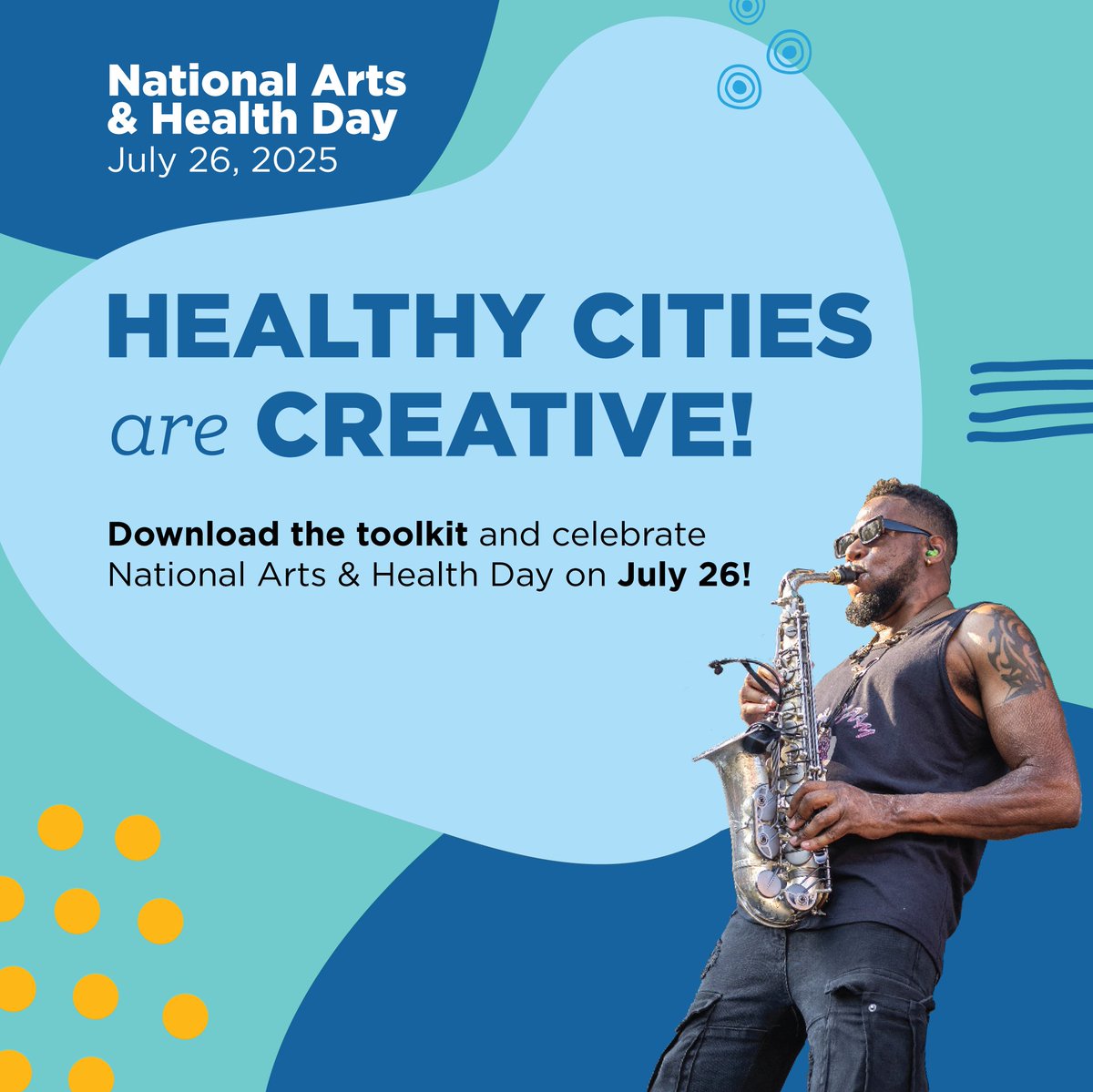 Saturday, July 26th is National Arts and Health Day!

Celebrate the power of creativity in the City of Montgomery—from local murals to art classes at The Learning Arts Center at the Armory. Share your favorite mural or moment at the Armory using #ArtsHealthDay25!