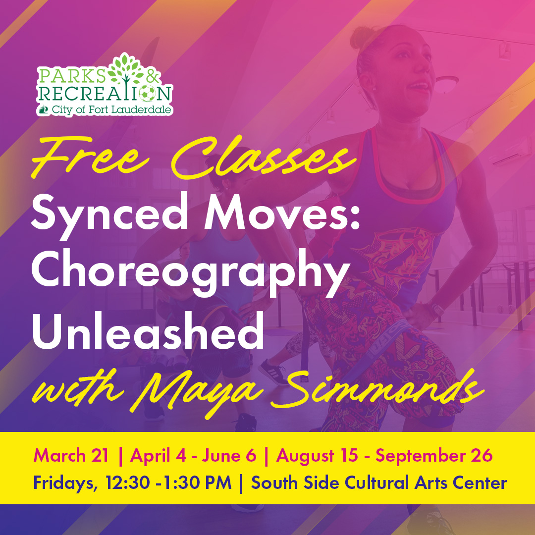 Get ready to "Bust a Move" and cut "Footloose!" 🎶  Join our FREE Synced Moves: Choreography Unleashed class. 💃 No experience needed, just good vibes and great tunes because you know..the "Rhythm Is Gonna Get You."  For more information, visit parks.fortlauderdale.gov/southside.
#WeAreFTL