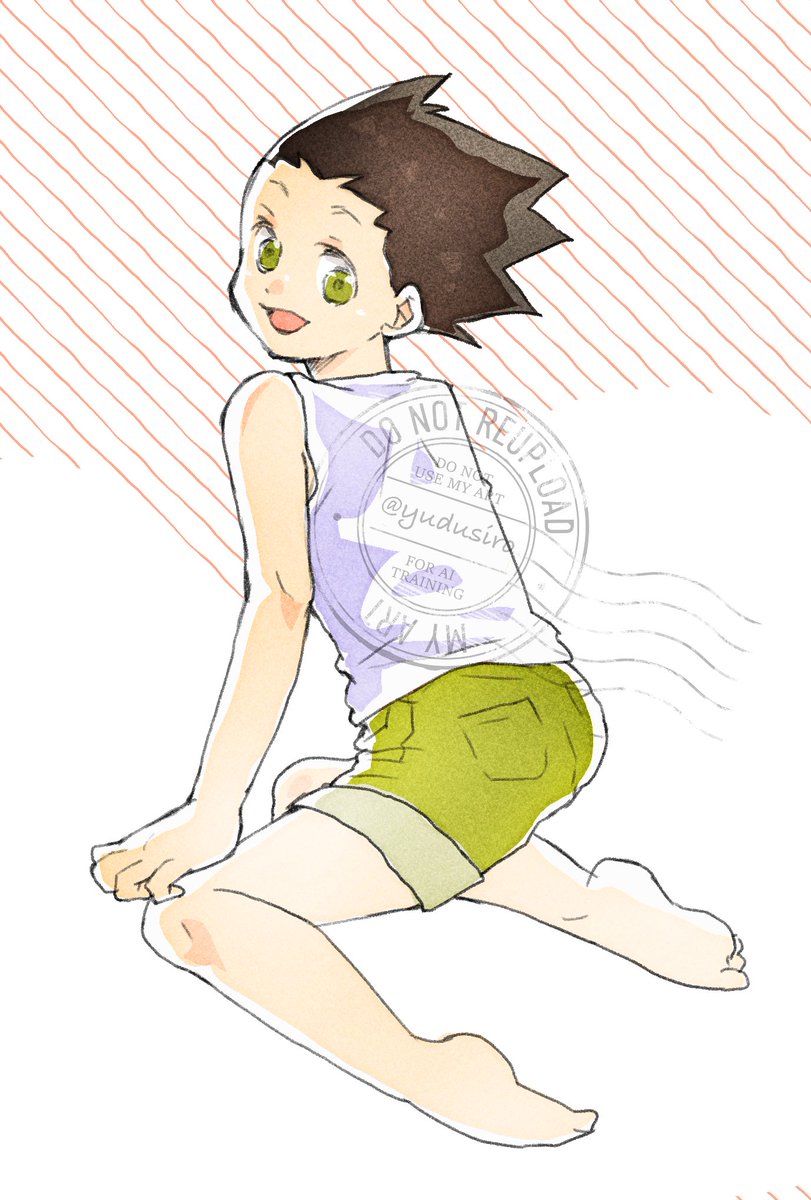 yudusiro's tweet image. ゴンちゃん落書き♡