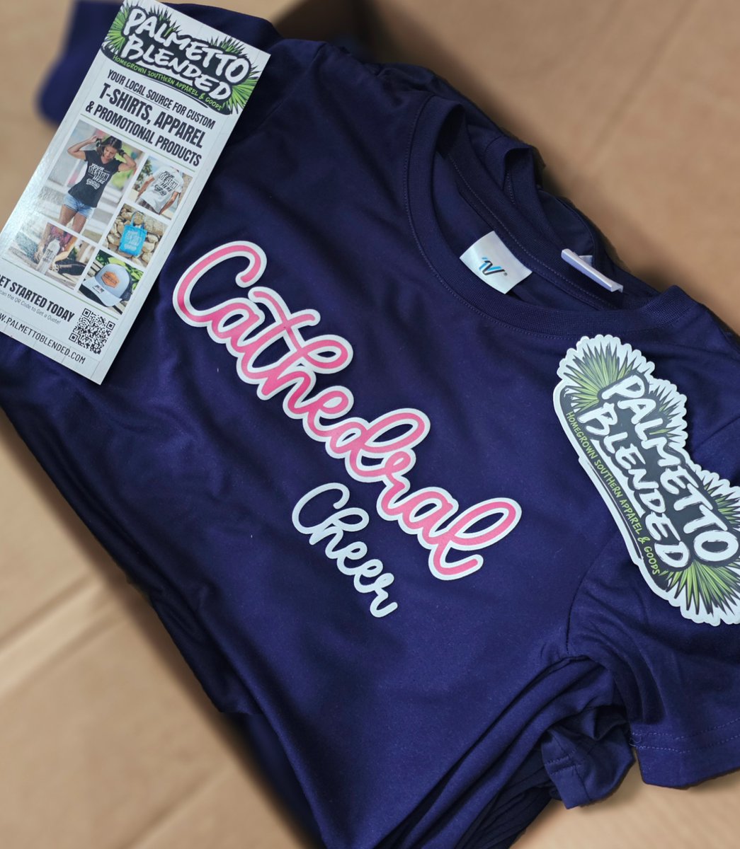 🎀 Cathedral Academy Cheer is looking FIERCE in these tees!
From cheer camp to the sidelines, this bold design brings the energy and unity every squad needs. Big thanks to Cathedral for partnering with us!
📲 palmettoblended.com
#PalmettoBlended #TeamSpirit #CharlestonSC