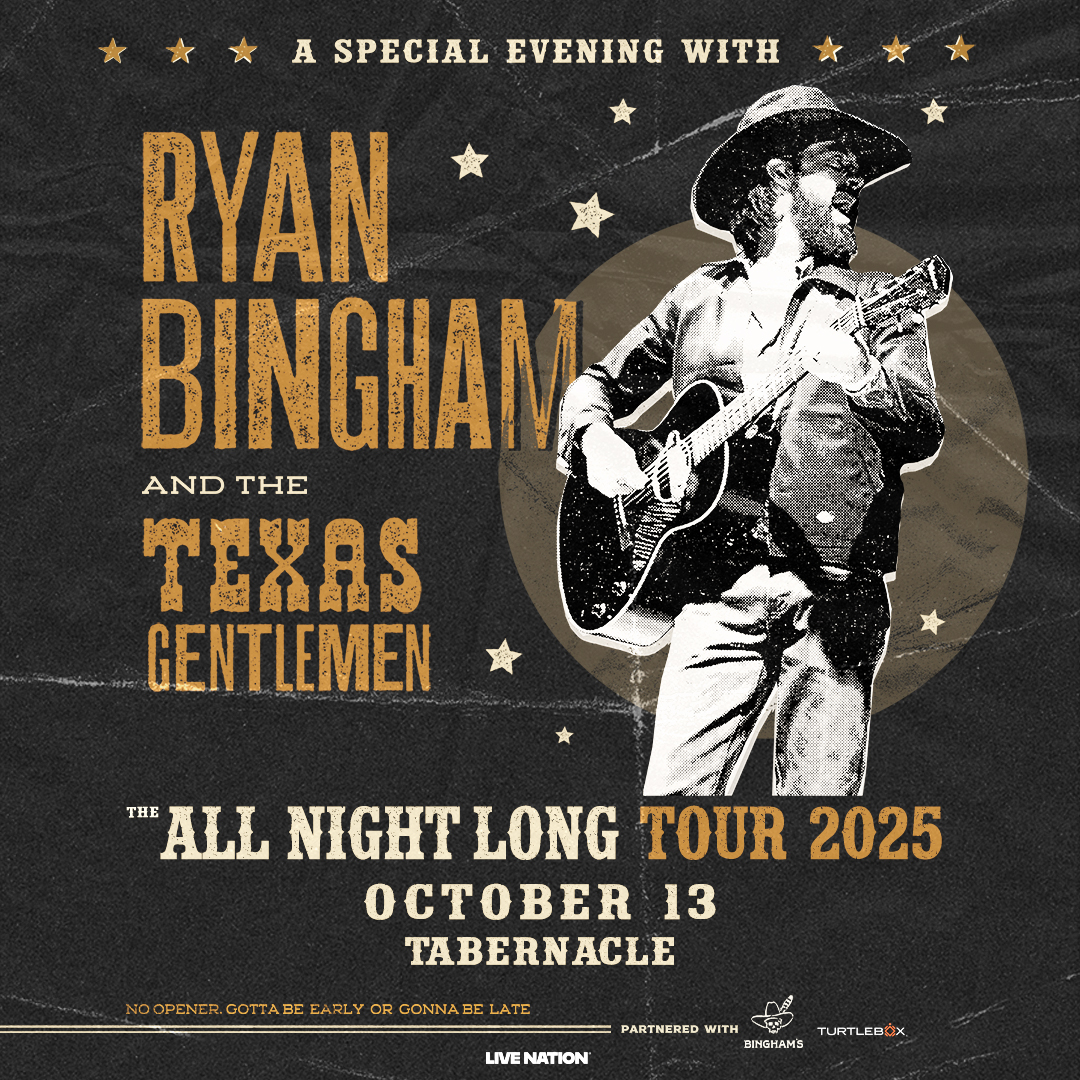 TabernacleATL's tweet image. 🤠 ON SALE NOW 🤠 Ryan Bingham and The Texas Gentlemen on October 13 at #TabernacleATL! Get tickets at bit.ly/4mgQ6rr 🎫