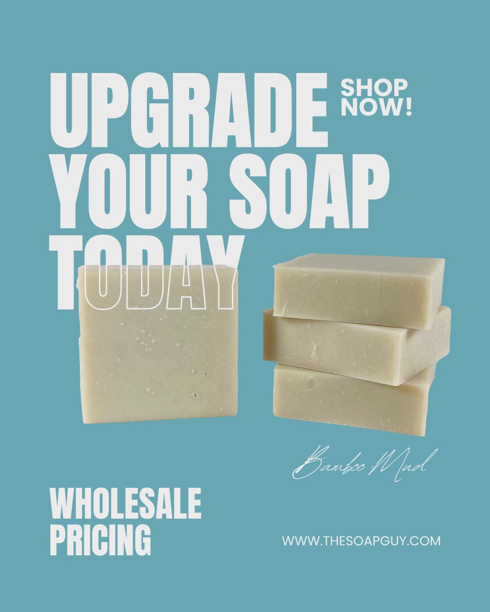 soapguy's tweet photo. We make high-quality, small-batch soap in dozens of fragrances—with bulk pricing that’ll make your jaw drop.
🧼 Low minimums
📦 Fast shipping
💰 Huge profit potential

https://t.co/phDzt5e5KT

#wholesalesoap #thesoapguy #handmadesoap #soapbusiness #bulksoap https://t.co/qnXRMRyONR