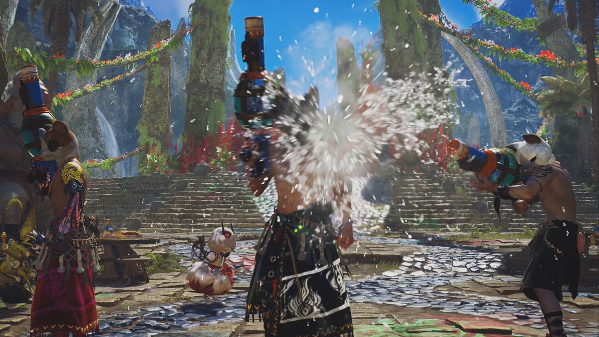 nintenleaks's tweet image. Ya disponible el nuevo festival de Monster Hunter Wilds, El Festival de la Armonía: Chisparrand, disponible hasta el 6 de agosto; este cuenta con nuevos adornos, música, gestos y colgantes.
❗También ya está disponible el Uth Duna hipercurtido
