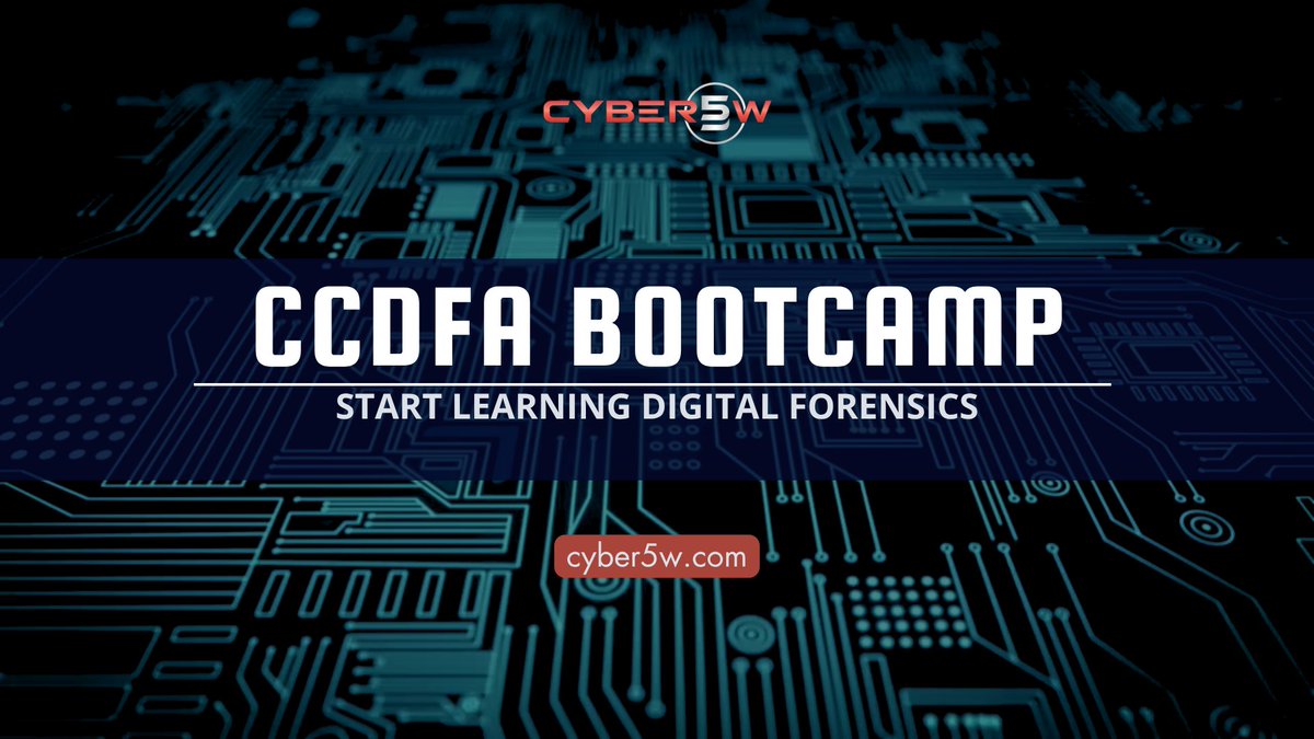 cyber5w's tweet image. β³ Last chance to save $100!
The Cyber5W Digital Forensic Analyst Bootcamp discount ends August 1st.
π Learn from experts, get certified, and jumpstart your cyber career.
β° Donβt wait, enroll now and secure your discount!
π academy.cyber5w.com/courses/c5w-diβ¦
#DFIR #CyberSecurity #C5W