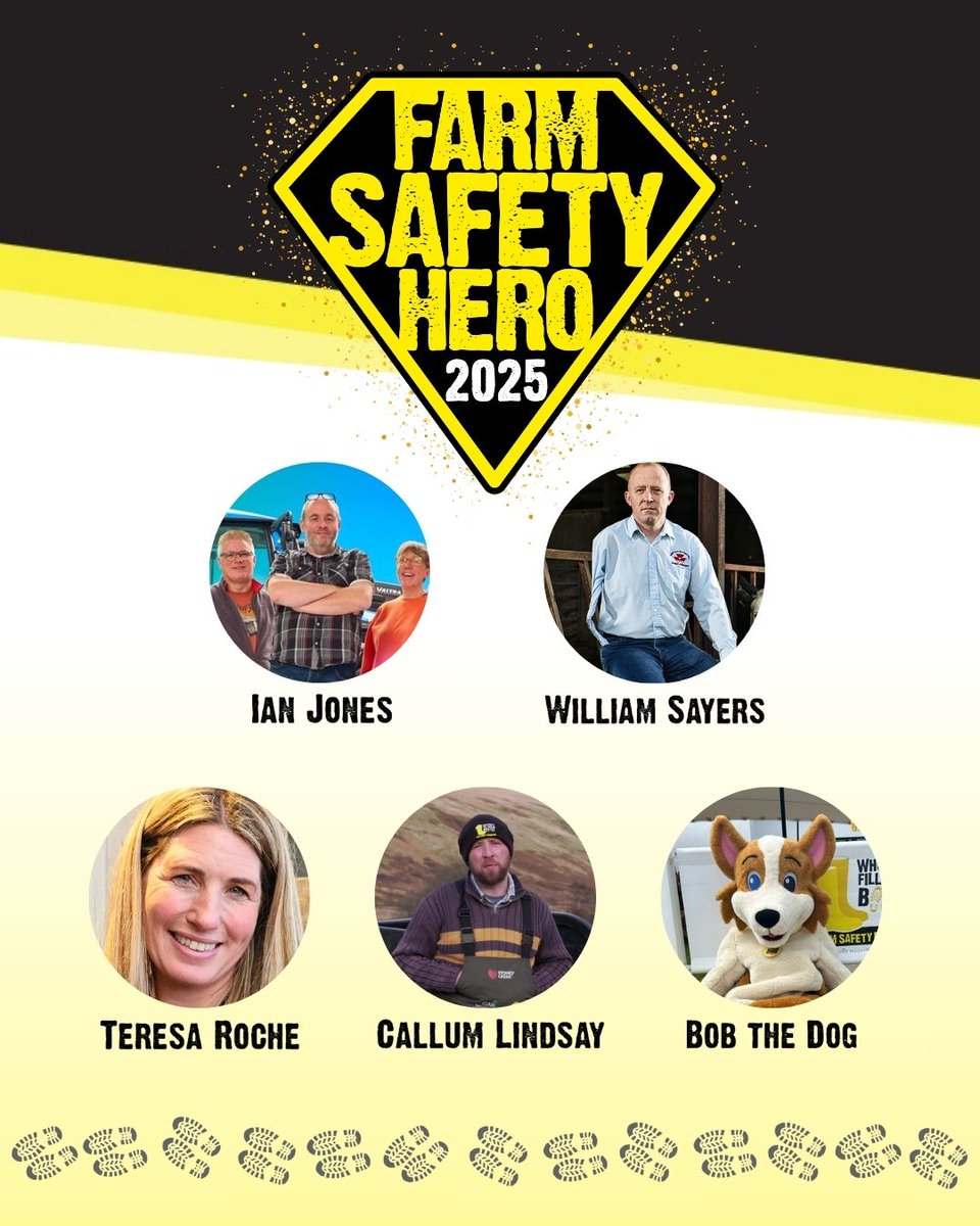 A massive thank you to all our 2025 Farm Safety Heroes for all their passion, drive and commitment - you are all true inspirations. 

Read their stories here bit.ly/4nX8nM2 💛 

#FarmSafetyWeek