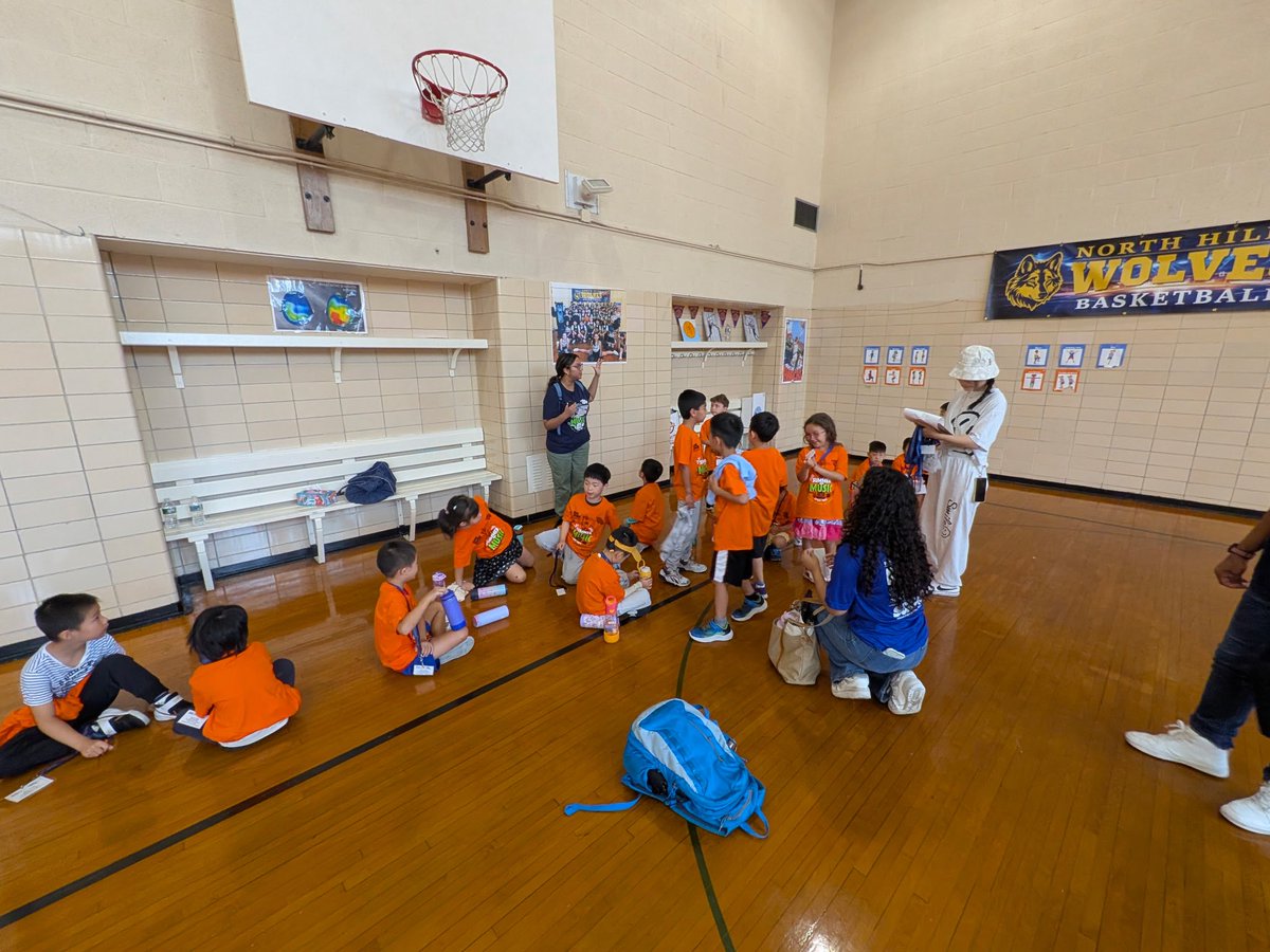 At PS 221 this morning NY Edge is leading the day with a nature hike trip for the younger grades and a 1st grade class starts a lesson on coding.
