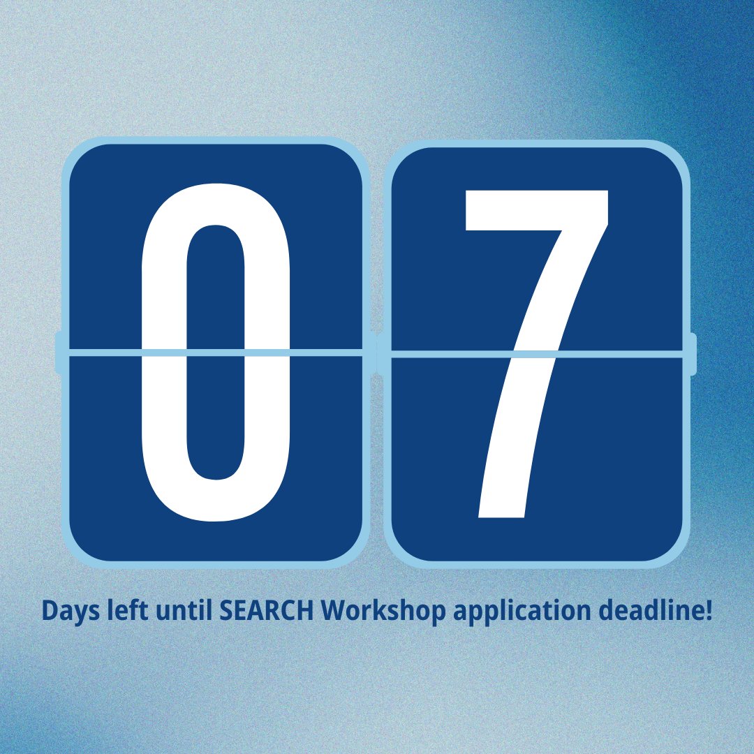 Don't miss your chance to apply for the SEARCH Workshop— explore career opportunities in biomedical research, engage with experts, network with like-minded peers! Only 7 days remain to apply!

Apply by August 1, 2025: htrs.smapply.org/prog/2025_sear…