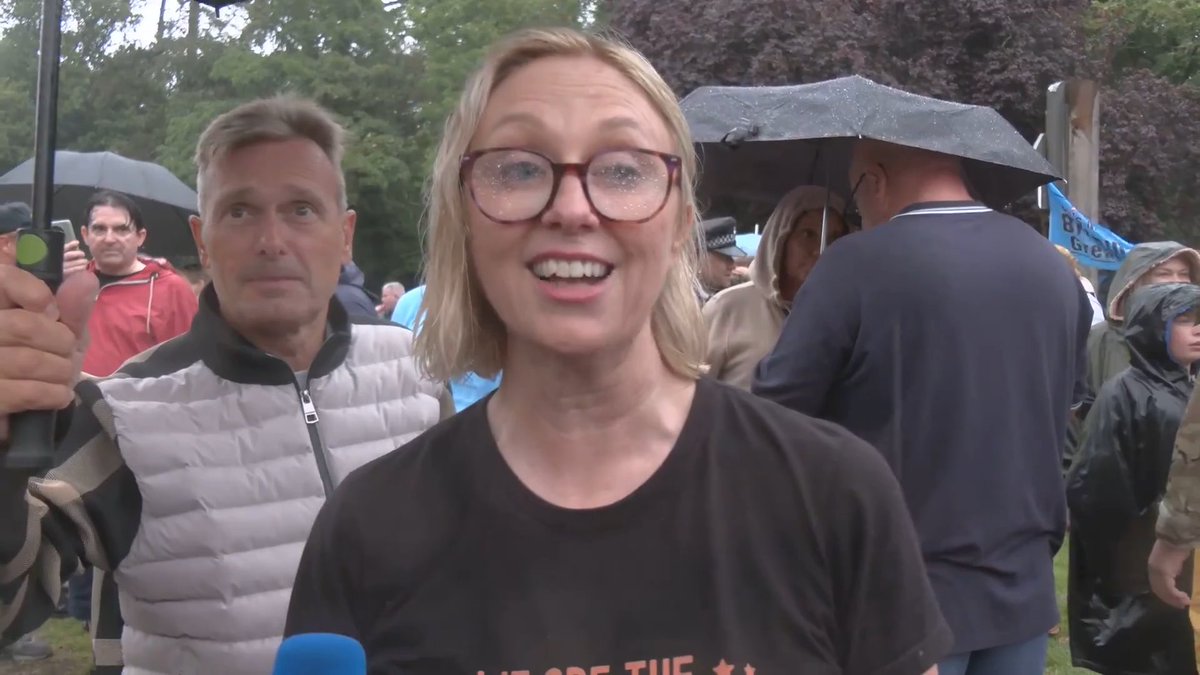 CDP1882's tweet image. Lovely people in Epping. What a surprise that there was a peaceful protest without masked opposition being escorted by the police.

Thanks to all who spoke to us yesterday, including those who had questions or criticism about our coverage. We listen to everyone at @GBNEWS.