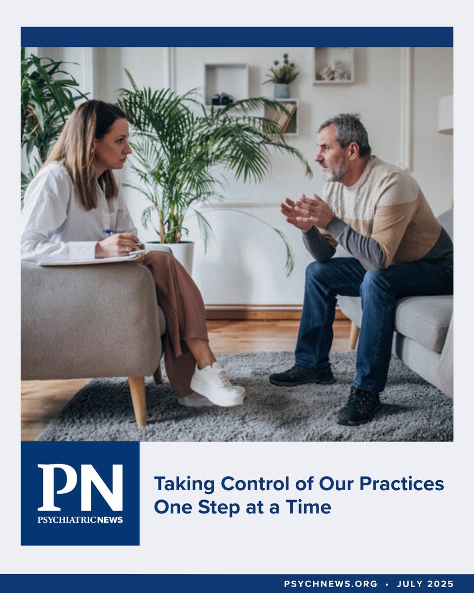 PsychiatricNews's tweet image. FROM THE PRESIDENT | Over the course of this year, I plan to share information related to empowering our psychiatric workforce, including discussing viable solutions that require continued advocacy efforts. ow.ly/SBrA50Wj6nO
@American Psychiatric Association
