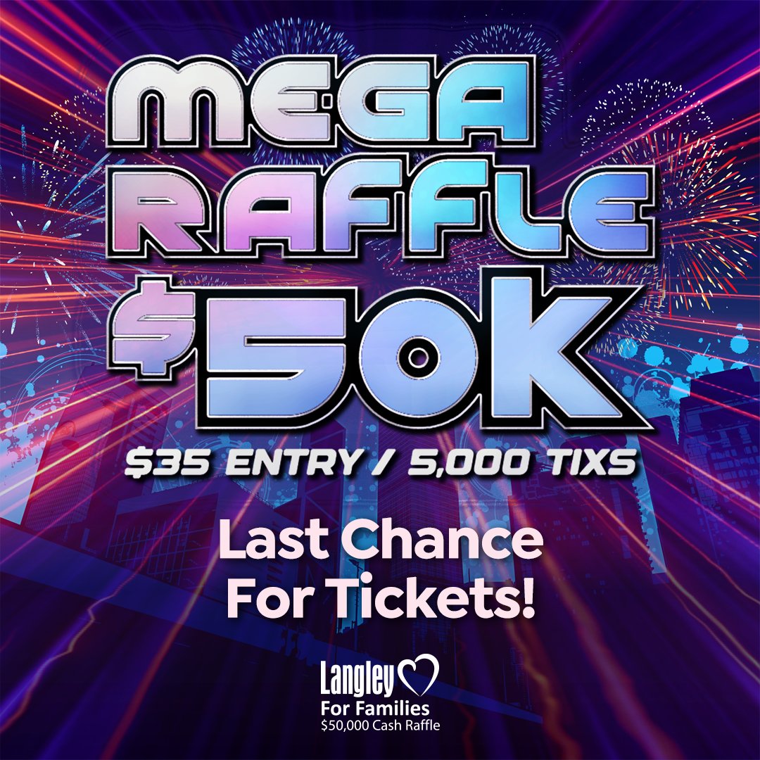 We’re almost sold out of tickets for July’s MEGA cash raffle! Don’t wait and miss out on your chance to win a grand prize of $50,000. All net proceeds support nonprofit organizations making a difference across our community. To purchase tickets, visit: ow.ly/1GMH50WsKX0