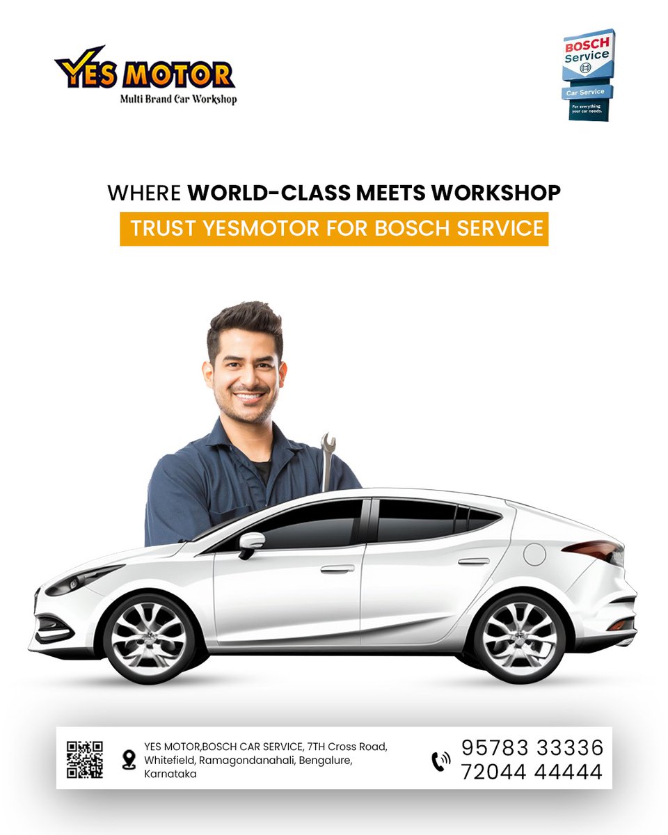 bosch_yes64820's tweet photo. π§ Where World-Class Meets Workshop
π Drive with Confidence β Backed by BOSCH Car Service Standards!
β
Expert Technicians
β
Genuine BOSCH Parts
β
Multi-Brand Car Services
β
Trusted by Thousands
#YesMotor #BoschCarService #MultiBrandWorkshop #BestCarServiceInBangalore https://t.co/YMHxsc2Saa