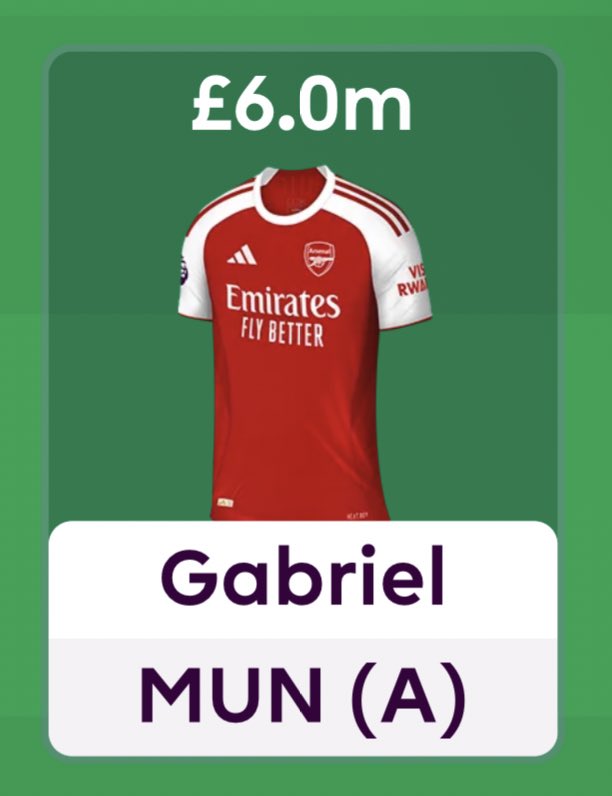 FFH_HQ's tweet image. Gabriel was an FPL fan favourite last season.
He’s currently looking to be similar, with 26.9% ownership.
Would you say it’s justified or not?
Admin isn’t so confident.