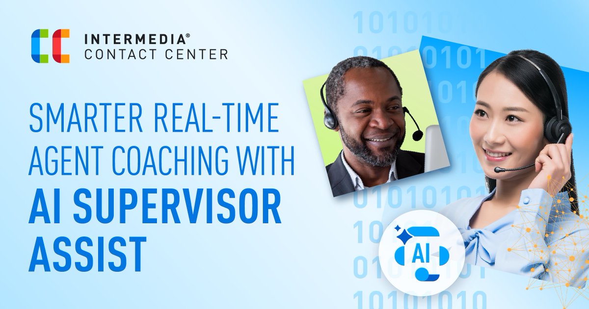 Why wait until after the call? ⏱️

Intermedia’s AI Supervisor Assist gives contact center leaders real-time insights, sentiment tracking, and transcripts while the conversation is happening.

Smarter support starts now. ow.ly/9iw550Wucew