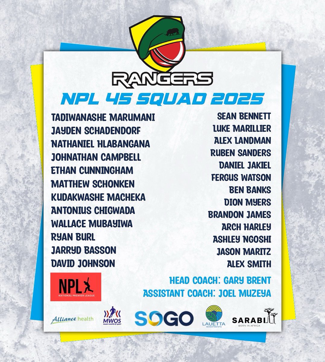 Rangers_cc_'s tweet image. NPL 45 Squad Announcement 📢 📰
Here are our 25 that will battle it out for the trophy of the NPL 45 tournament. Can’t wait to see our boys out there on the field soon 🤩
Fixtures coming soon 👀
Who’s excited ?
