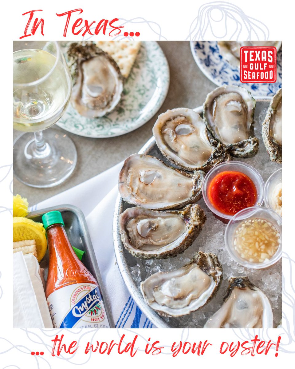 TXGulfSeafood's tweet image. Commissioner Sid Miller wants to remind you that in the Lone Star State, the world is your oyster and it's fresh from the Gulf🦪
Texas Gulf oysters bring bold flavors and homegrown pride to any of your dishes!
#TexasGulfSeafood #TexasOysters #EatLocal #SupportLocalFisheries