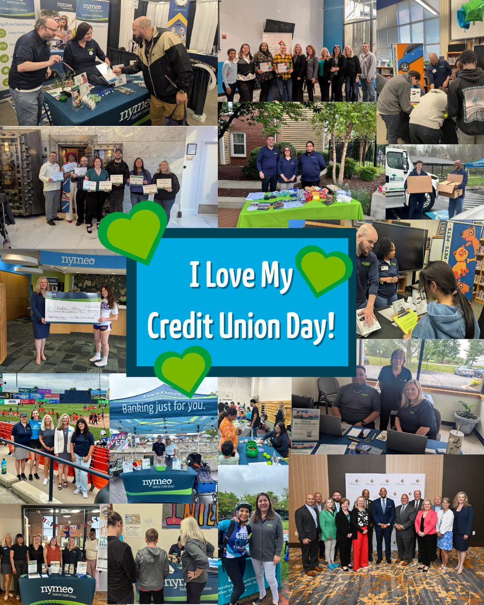 It is officially I Love My Credit Union Day! 🎉 Share why you love Nymeo in the comments or in a post using the hashtag "#ILoveMyCreditUnion" and also tagging us for a chance to win one of two $50 Amazon Gift Cards!