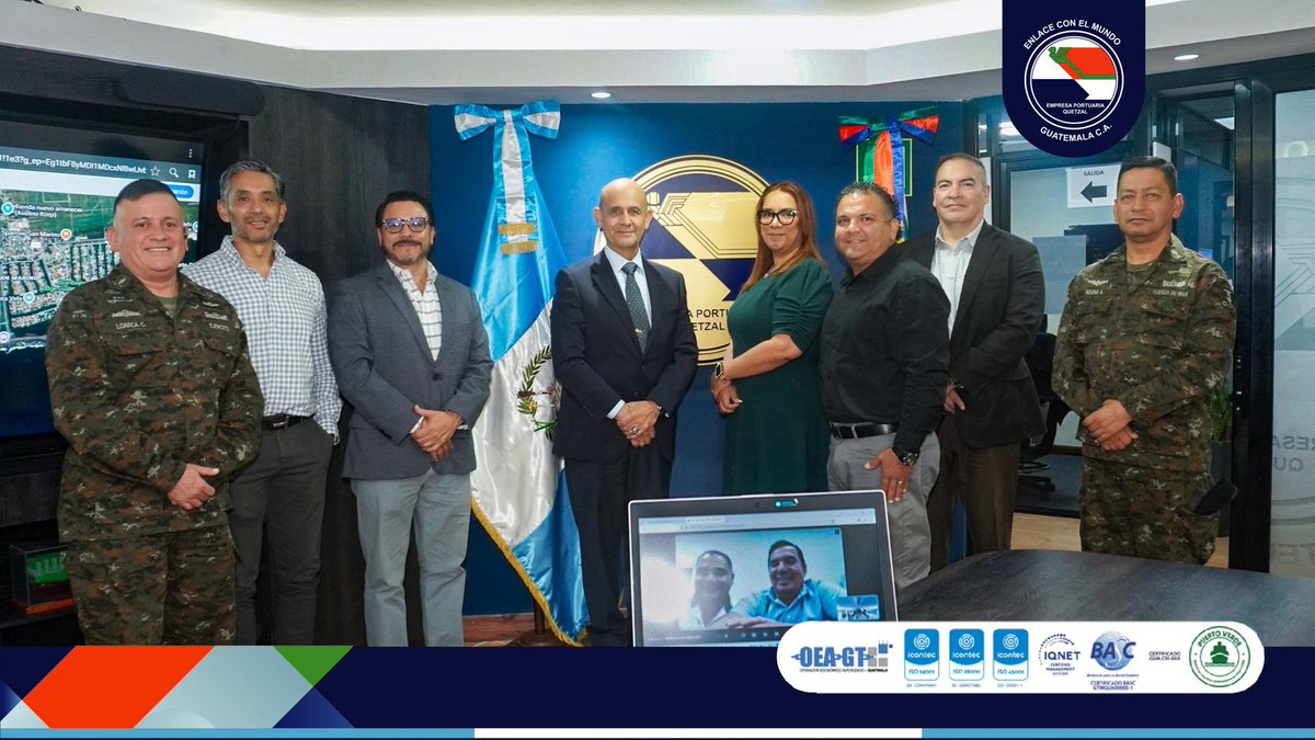 Este 24 de julio, integrantes de la Junta Directiva de Empresa Portuaria Quetzal se reunió con representantes de la Embajada de Estados Unidos <a href="/usembassyguate/">US Embassy Guatemala</a>, fortaleciendo la alianza estratégica dedicada a la seguridad portuaria. 

Durante este encuentro, se abordaron temas