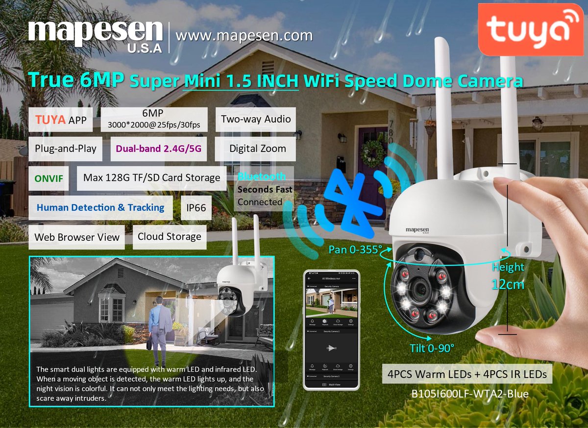 peter_cctv's tweet image. Tuya Smart Wireless Camera, With Small Size; Super Stable Platform, Full Color Night Vision,;
Support Bluetooth Fast connection,
Working Stable,view on Mobile app remotely,
Ready to Stock, Fast Delivery! #mapesen #wirelesscamera #tuyasmarthome
Contact: +8619926823411