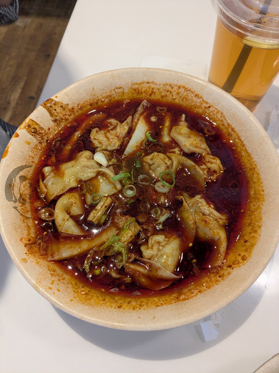 LefterisJP's tweet image. Holy cow. Found a really spicy 🔥🌶️🌶️🌶️ shichuan noodles place in Berlin.
It's called LIU 成都味道面馆 Nudelhaus.
They even have spiciness contests 😂
So if you are like me and like spicy food do pay them a visit.