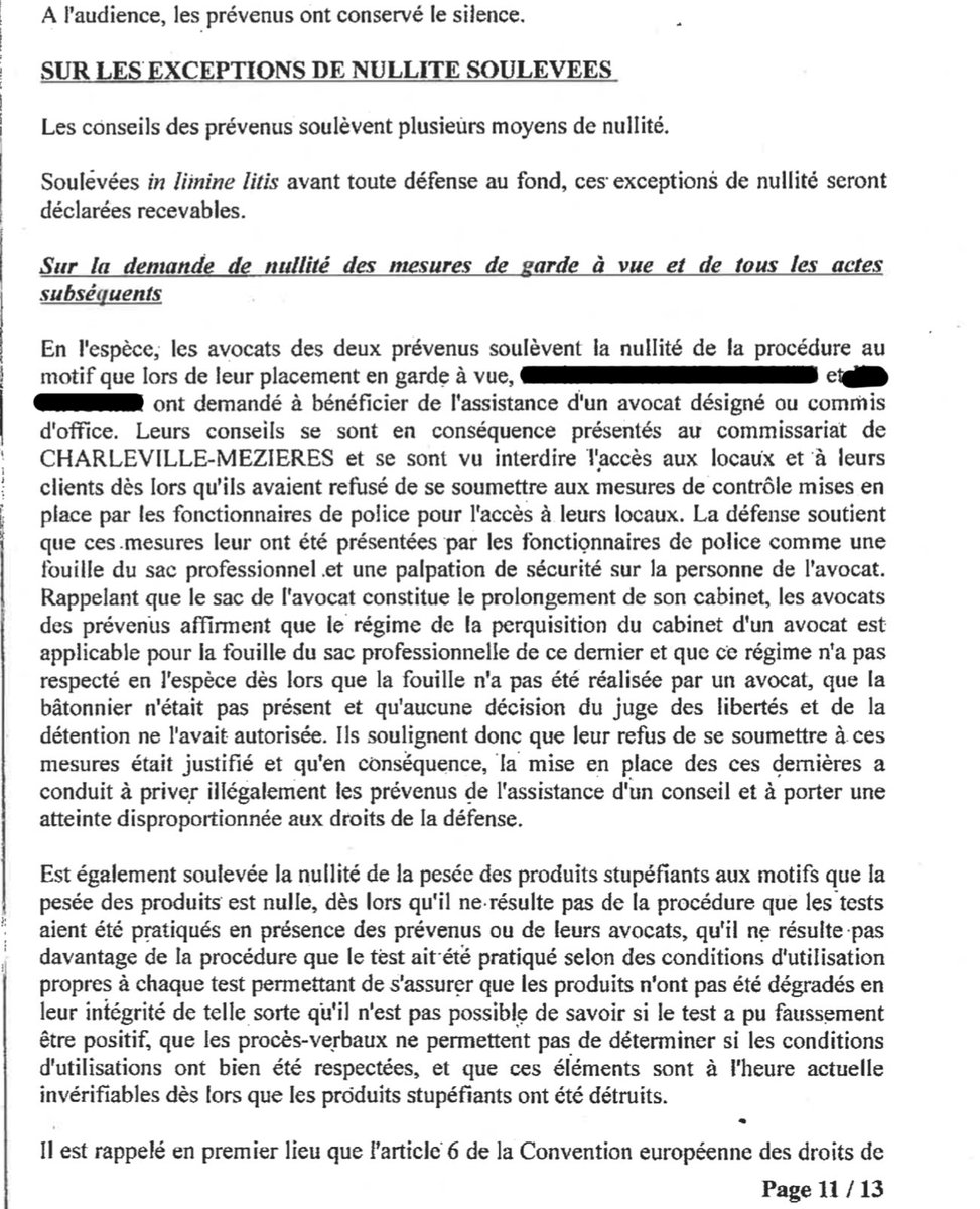 ChantrenneC08's tweet image. Un policier peut-il fouiller un Avocat lorsqu&apos;il se déplace pour une GAV ? 

Le tribunal correctionnel de Charleville-Mezieres a dit NON ! ❌ 

Nullité de la garde à vue et des actes subséquents 

Désistement du Parquet ✅

#défense #pénal #gardeàvue #avocat