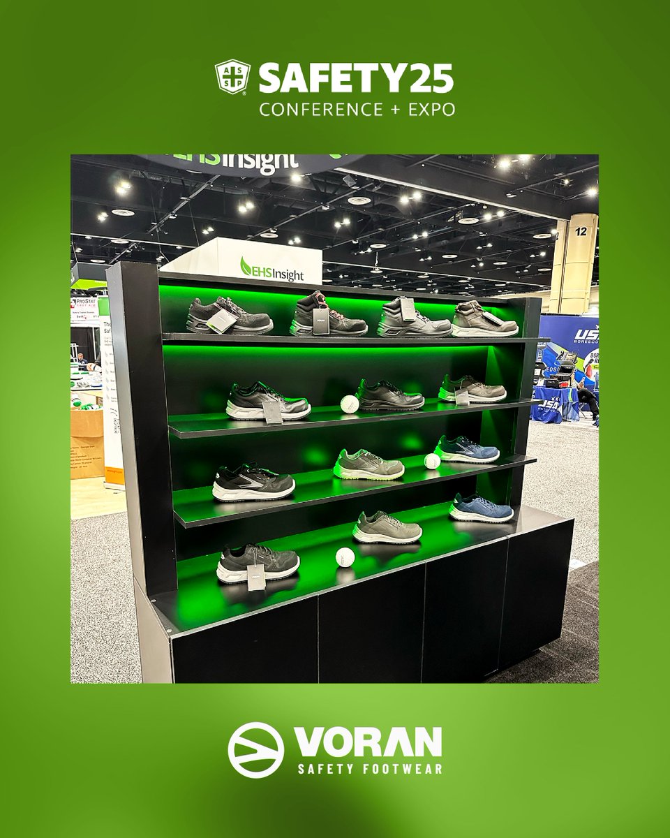 VoranUSA's tweet photo. That’s a wrap on Safety 2025!

It was an incredible opportunity to connect with safety professionals, exchange ideas, and showcase how innovation can elevate protection and comfort.

Thanks to everyone who stopped by our booth, shared insights, tried on our footwear, and helped make this event a success.

#Safety2025 #ASSP2025