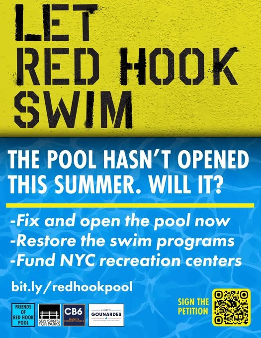 I’m joining Community Board 6 &amp; New Yorkers for Parks in sharing this petition calling for an expedited reopening of the Red Hook Pool. Add your voice to those of neighbors seeking needed investment in this vital neighborhood anchor: loom.ly/KlJt4W0
