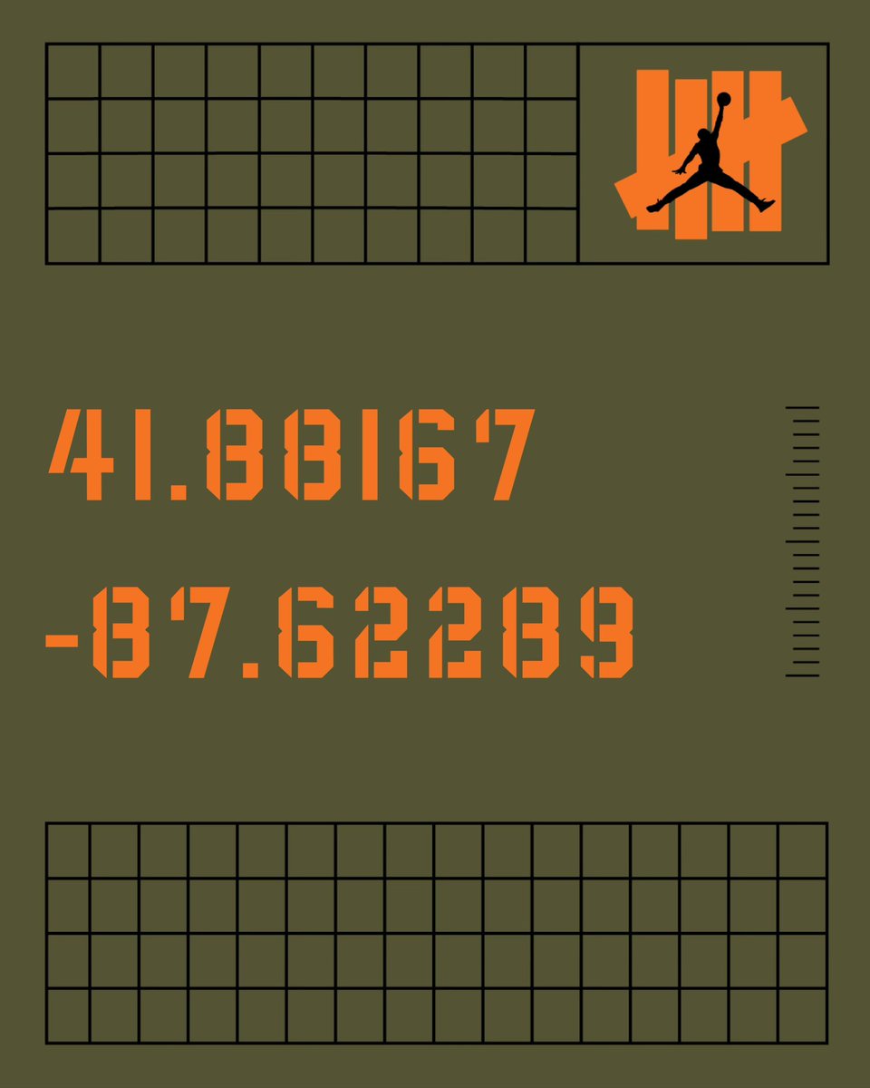 UNDEFEATEDinc's tweet image. UNDEFEATED Air Jordan 4 exclusive Chicago pre-launch
Raffle is live from 9:30am CT to 9pm CT. Come to the pop-up coordinates listed and scan the QR code on-site to enter the raffle.
41.88167, -87.62289
Entering the raffle at the pop-up increases your chances of being selected.