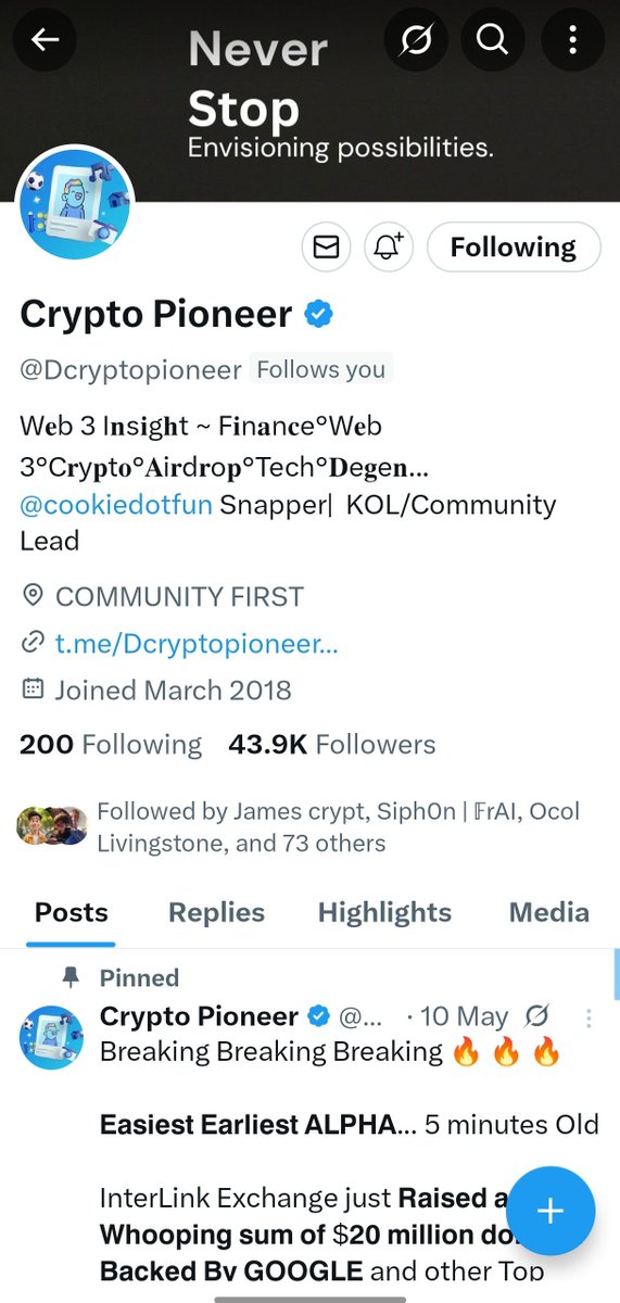cryptohustler04's tweet image. Been following you for a while now your content’s always creative and sharp, like fine wine. Really appreciate the follow, @Dcryptopioneer Totally didn’t expect it.