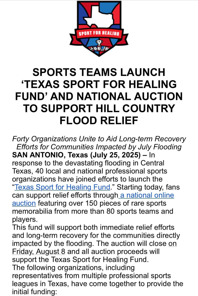 MacPena's tweet image. Oh look, the 
Spurs doing more community engagement and fundraising for the victims of the recent floods.