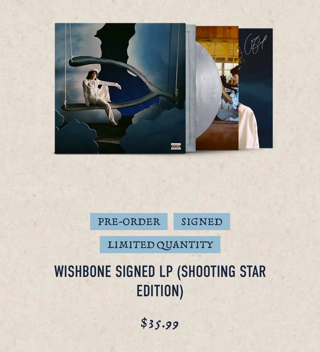 wbtourupdates's tweet image. signed wishbone shooting star is back in stock! will you be buying?