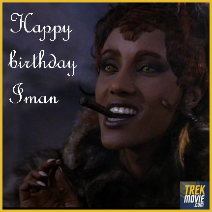 TrekMovie's tweet image. Happy birthday to Iman, who played the shapeshifter Martia in #StarTrek VI: The Undiscovered Country.