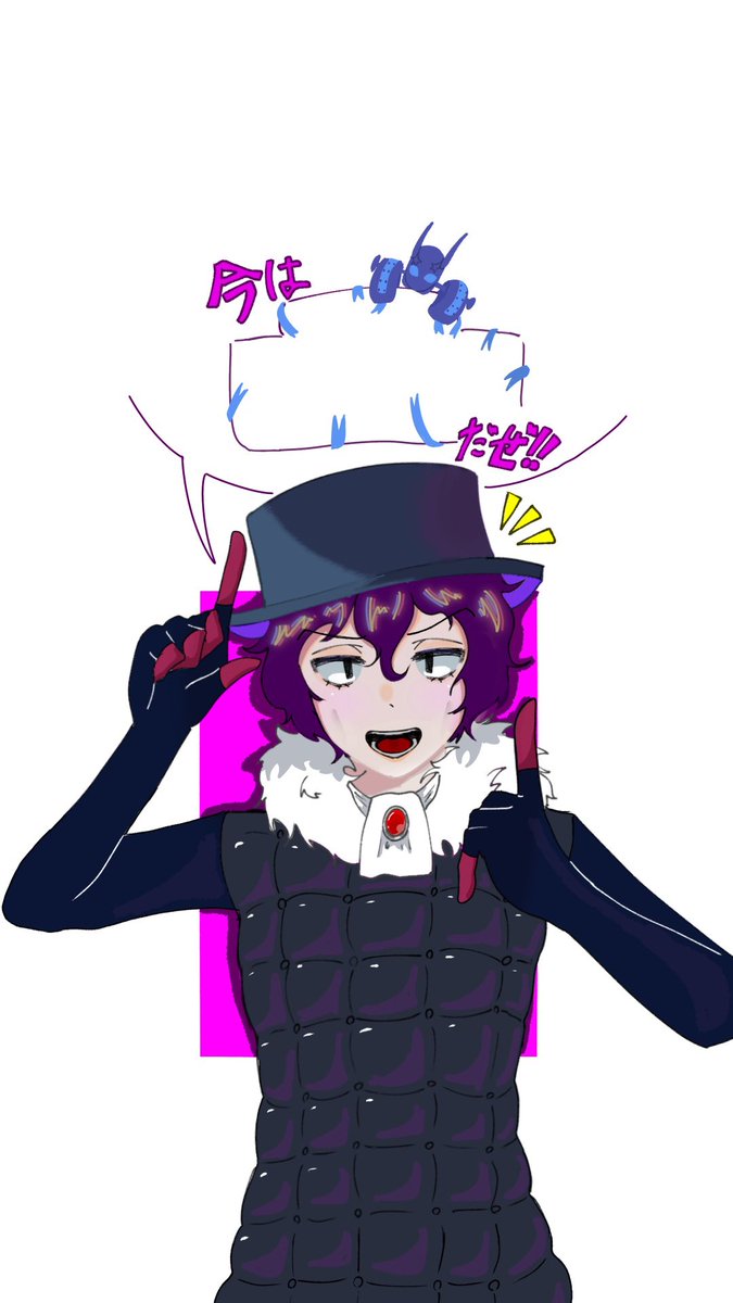 ebihurai2323's tweet image. #最近フォローした人は知らない過去絵を晒す
言うて最近やけどロック画面マジェント