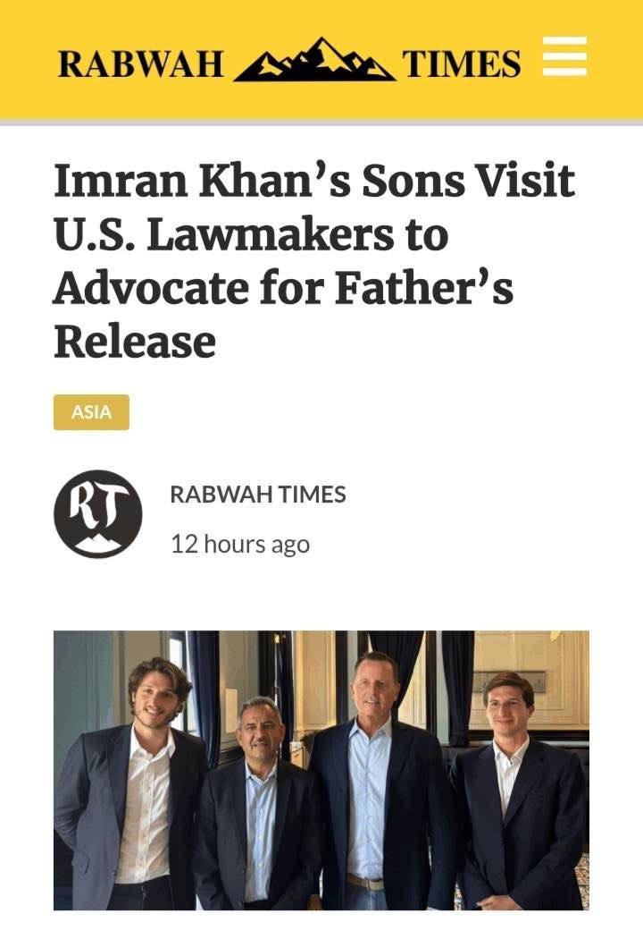 mahtab2010's tweet image. قاسم اور سلیمان، عمران خان کی رہائی کے لیے مختلف امریکی شخصیات سے با اثر قادیانی ڈاکٹر آصف محمود کے ہمراہی میں ملاقاتیں کر رہے ہیں۔
قادیانیوں کی آفیشل ویب سائٹ ربوہ ٹائم اسے ٹائٹل اسٹوری بنا کر پیش کرتی ہے۔
عمران خان کی رہائی میں آخر قادیانیوں کو دلچسبی کیا ہو سکتی ہے؟؟؟؟