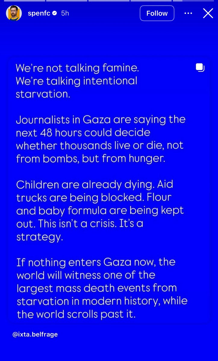 FaithfullBaller's tweet image. 📱🇵🇸 Hashtag United founder Spencer Owen on Instagram: