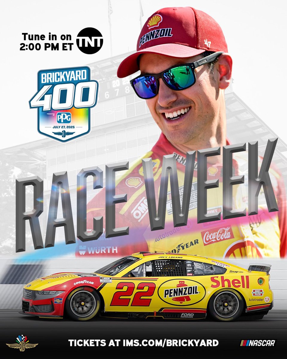 joeylogano's tweet image. Crown Jewel Race on Sunday at @IMS | #NASCAR

📺 Green Flag on SUN at 2PM ET on TNT