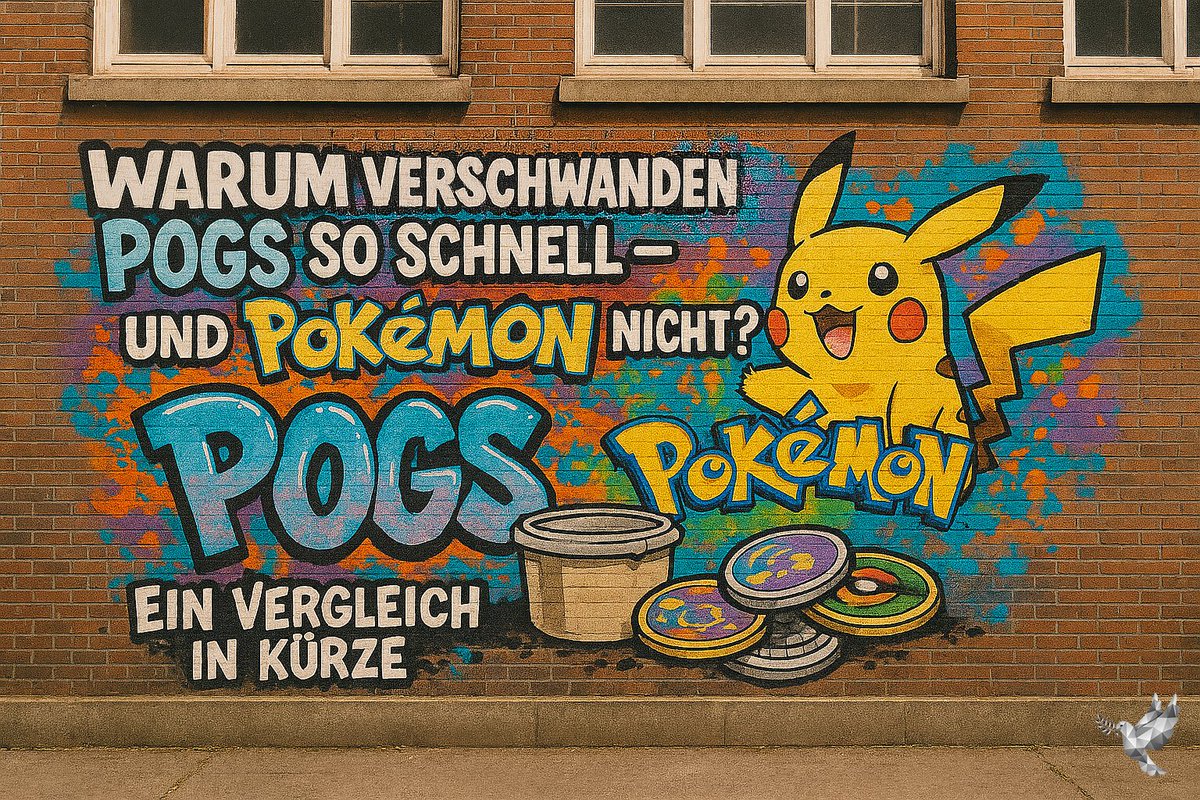 Was hat #Pokémon, das zeitgleich wie #Pogs durchstartete, so viel besser gemacht? Warum stapeln Erwachsene heute noch sorgfältig ihre Karten in Schutzhüllen, während die Pogs irgendwo auf dem Estrich verstauben, zusammen mit den alten Überraschungseiern? alldispost.com/jenseits-von-r…