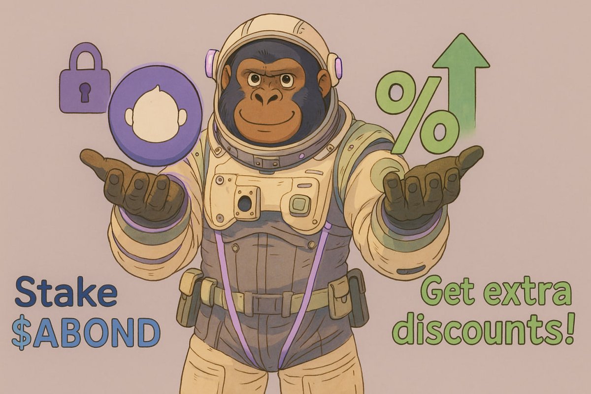 Better discounts for Bonds?
Stake your $ABOND -> apebond.click/ApeTier