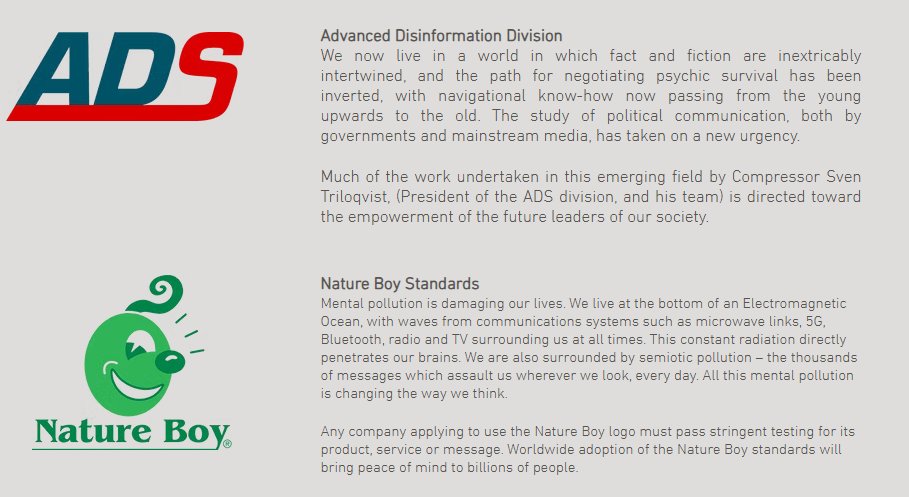 The website of BOCO is divided into 3 main sections 
- Consumer Products
- Advanced Disinformation Systems
- Mindlab

which you can all expand to learn more. The lore runs incredibly deep. Truly ingenious. 

These are the types of coins i want to bagwork for. <a href="/SolportTom/">Tom</a>