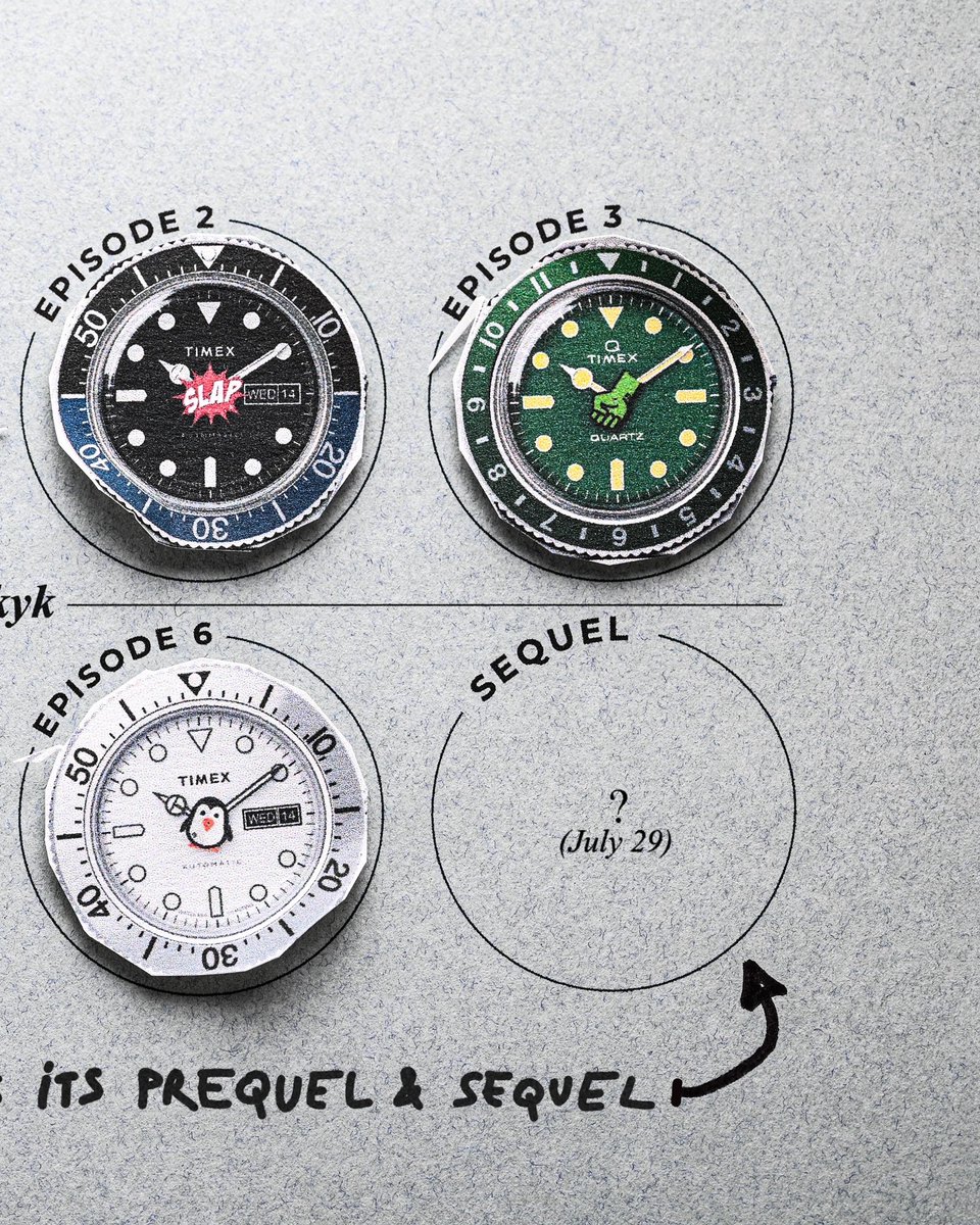 timex's tweet photo. Every good series deserves a prequel and a sequel.
Sign up to be notified when Timex x seconde/seconde/ drops https://t.co/cDyzQkZ5in #IYKYK
#timex #secondeseconde #comingsoon #newwatch #collab #watchlovers @secondeseconde https://t.co/Caa8XAI79P