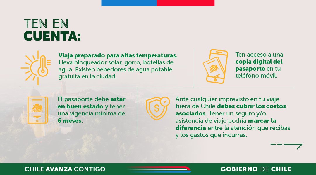Minrel_Chile's tweet image. 🌍✈️ ¿Rumbo al Jubileo de los Jóvenes en Roma?
Te invitamos a revisar las siguientes recomendaciones para disfrutar de esta importante actividad con responsabilidad y seguridad.
📲 Revisa todo en 👉 consulado.gob.cl